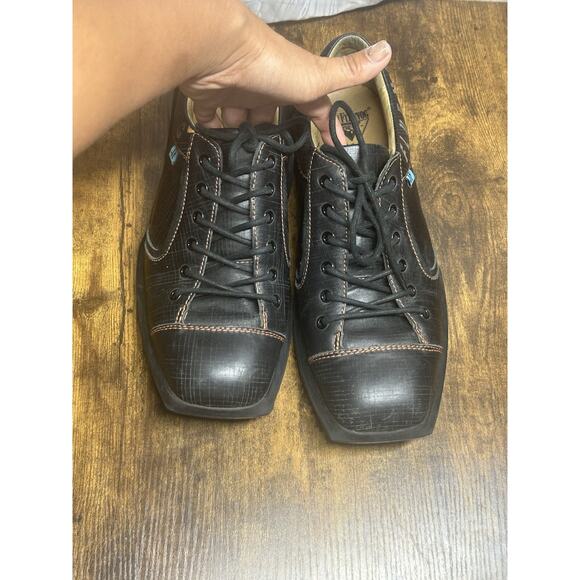 John Fluevog FUTURE ANGEL CHARLES CONTRAST LEATHER SquareToe Men’s Size 12 Y2K - Picture 11 of 12